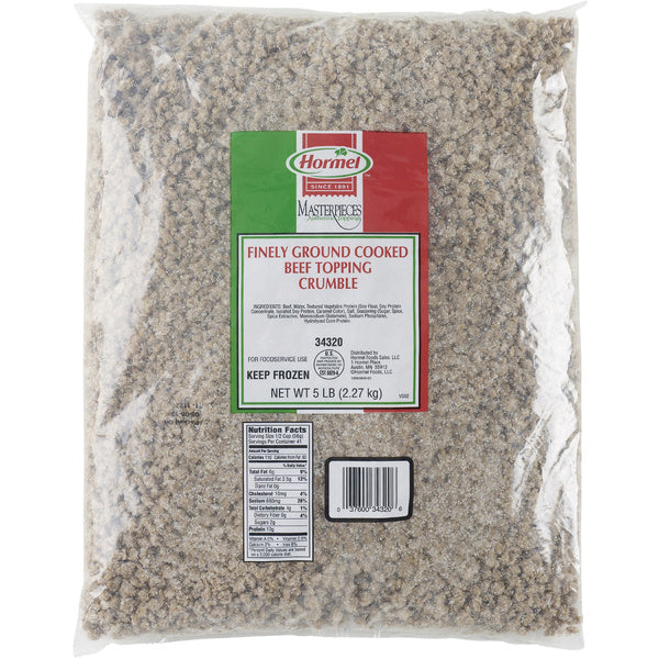 5 LB-PACK OF BEEF GROUND PIZZA TPG PRECKD