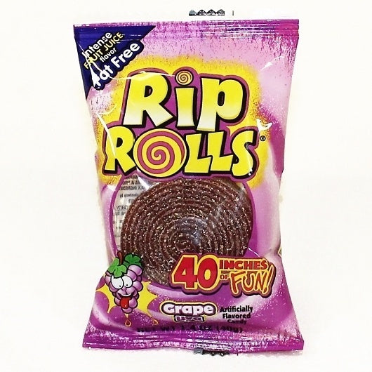288-PACK OF Grape Rolls Rip Rolls, 12 - 24 - 1.4 Oz