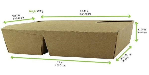 1-PACK OF BOX FOOD KRAFT 2 COMP 33 OZ