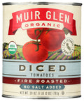 12-PACK OF Tomato Diced Organic Fire Roasted No Salt Added Muir Glen Inc 28 oz