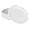500-PACK OF Plate Round Karat Earth 10'' Molded Fiber Round Plates, PFAS Free, White - 500 pcs