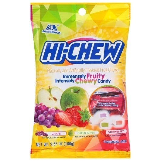12-PACK OF Regular Mix Candy Peg Bag Hi-Chew, 12 - 3.53 Oz