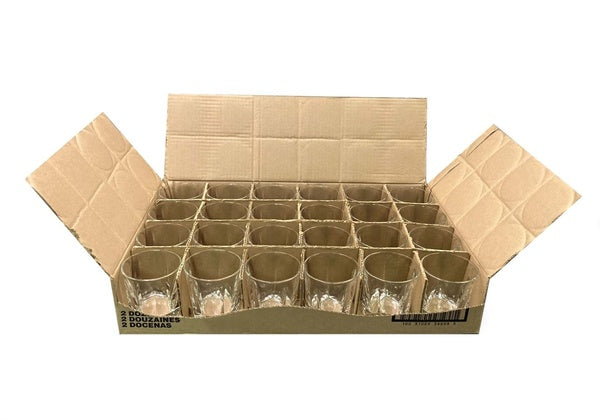 12 OZ-PACK OF GLASS DBL OLD FASH STAKNG