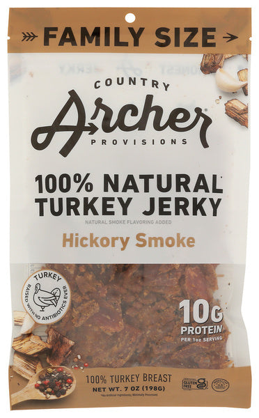 8-PACK OF TURKEY JERKY HICKORY SMOKE 7 OUNCE - CASE OF 8