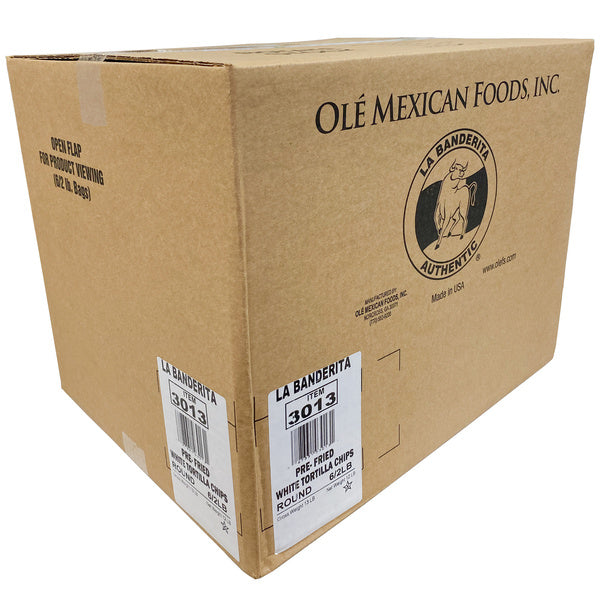 6-PACK OF CHIP TORTILLA WHT ROUND FRIED