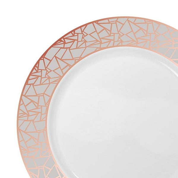 12-PACK OF Plate Appetizer 7.5" White Silver