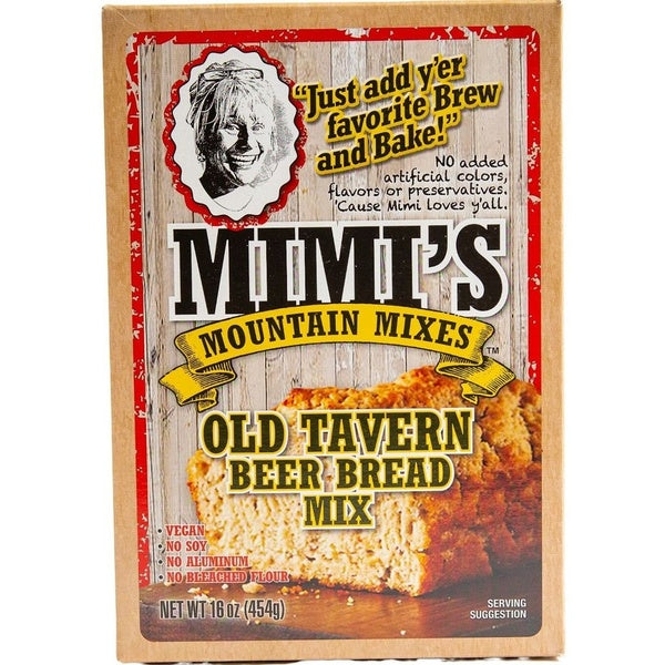 6-PACK OF Baking Mix, OLD TAVERN ORIGINAL BEER BREAD, Mimi's Mountain Mixes