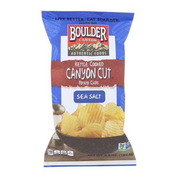 12-PACK OF Potato Chip Natural Boulder Canyon Chips 6.5 oz