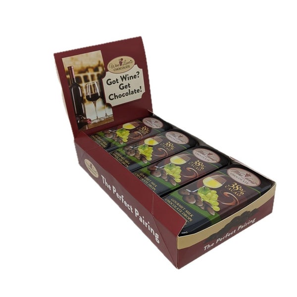 8-PACK OF Chocolate Wine Lover's 38% Pairs with White Wines, San Francisco Chocolate Factory