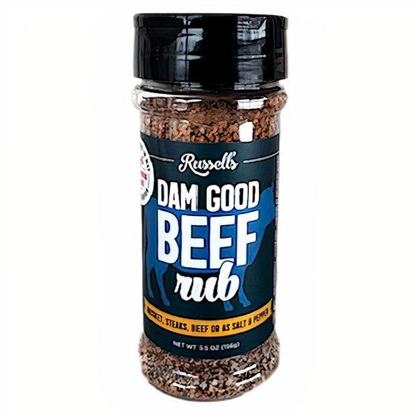 12-PACK OF Seasoning, Dam Good Beef Rub, Russell's BBQ