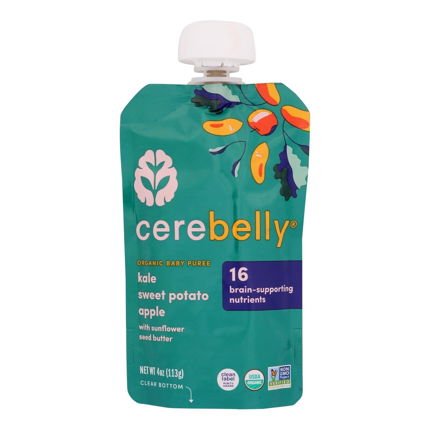 6-PACK OF FOOD BABY KALE SWEET POTATO APPLE