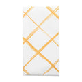 12-PACK OF Napkin Dinner w/ Gold Diamond Design