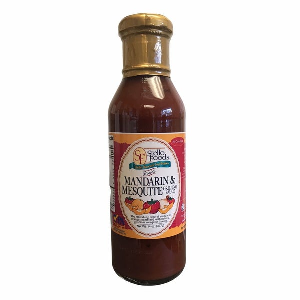 12-PACK OF Sauce Grilling Mandarin Mesquite Rosie's, Stello Foods