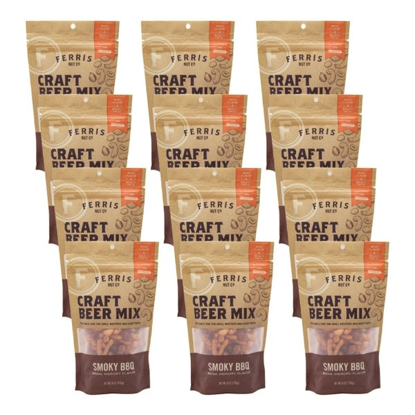 12-PACK OF Snack Trail Mix Bbq Craft Beer Ferris Eb 6 oz