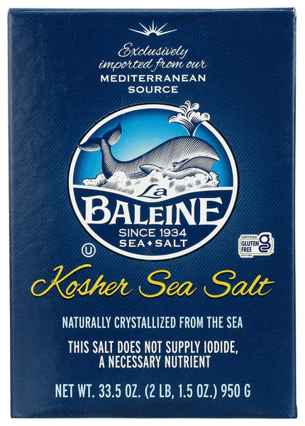 9-PACK OF Seasoning Salt La Baleine 33.5 oz