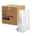 600-PACK OF Cup Plastic Karat [600 Pack - 32oz] Clear Plastic Cups - Sturdy PP Plastic Cups for Cold Beverages