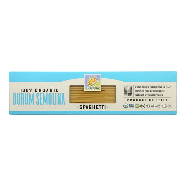12-PACK OF Pasta Spaghetti Bionaturae 16 oz