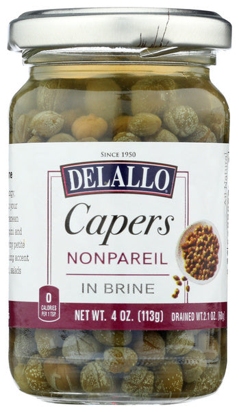 12-PACK OF Caper Nonpareil Delallo 4 oz