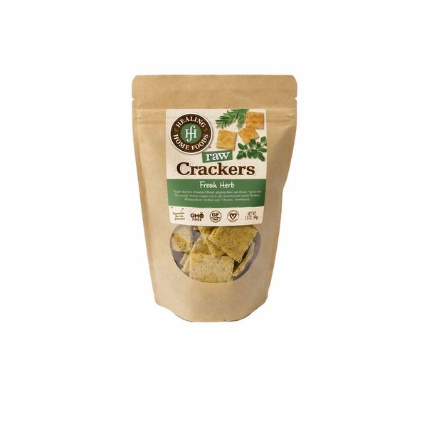 6-PACK OF Crackers Raw, Fresh Herb