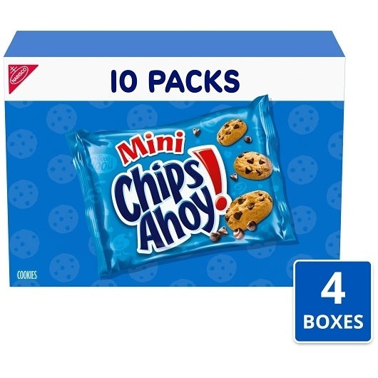 40- PACK OF Mini Lunchbox Cookies Chips Ahoy!, 4 - 10 - 1 Oz