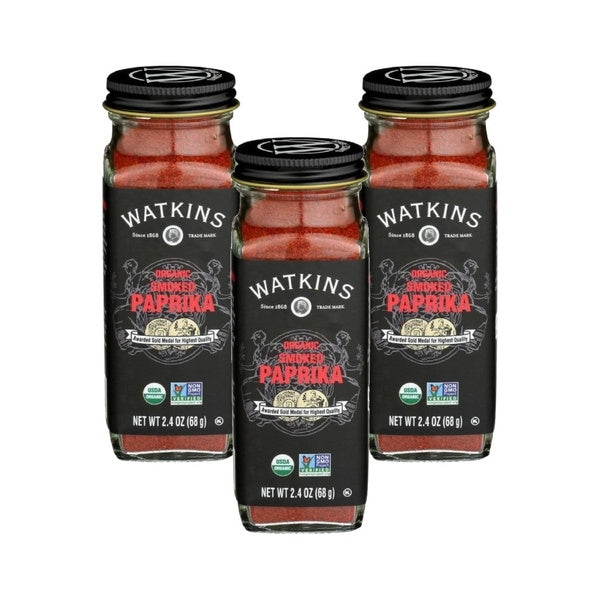 3-PACK OF Seasoning Paprika Smoked Organic Watkins & Co Dispble Bags 2.4 oz