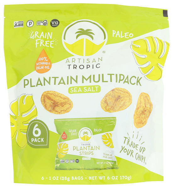 6-PACK OF PLANTAIN DRIED SEA SALT 6 OUNCE - CASE OF 6
