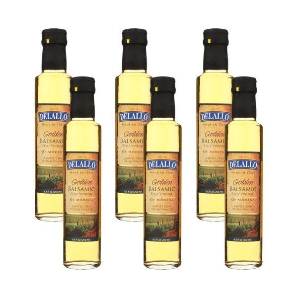 6-PACK OF Vinegar Sweet Golden Delallo 8.5 oz