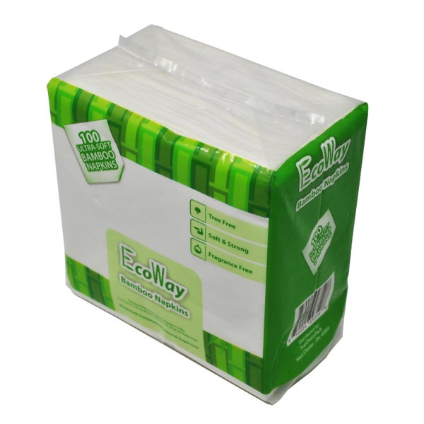 24-PACK OF NAPKIN PAPER ECOWAY TREE FREE BAMBOO NAPKINS