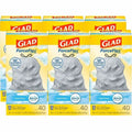 6-PACK OF TRASH LINER DRAWSTRING BAGS - 240 BAGS