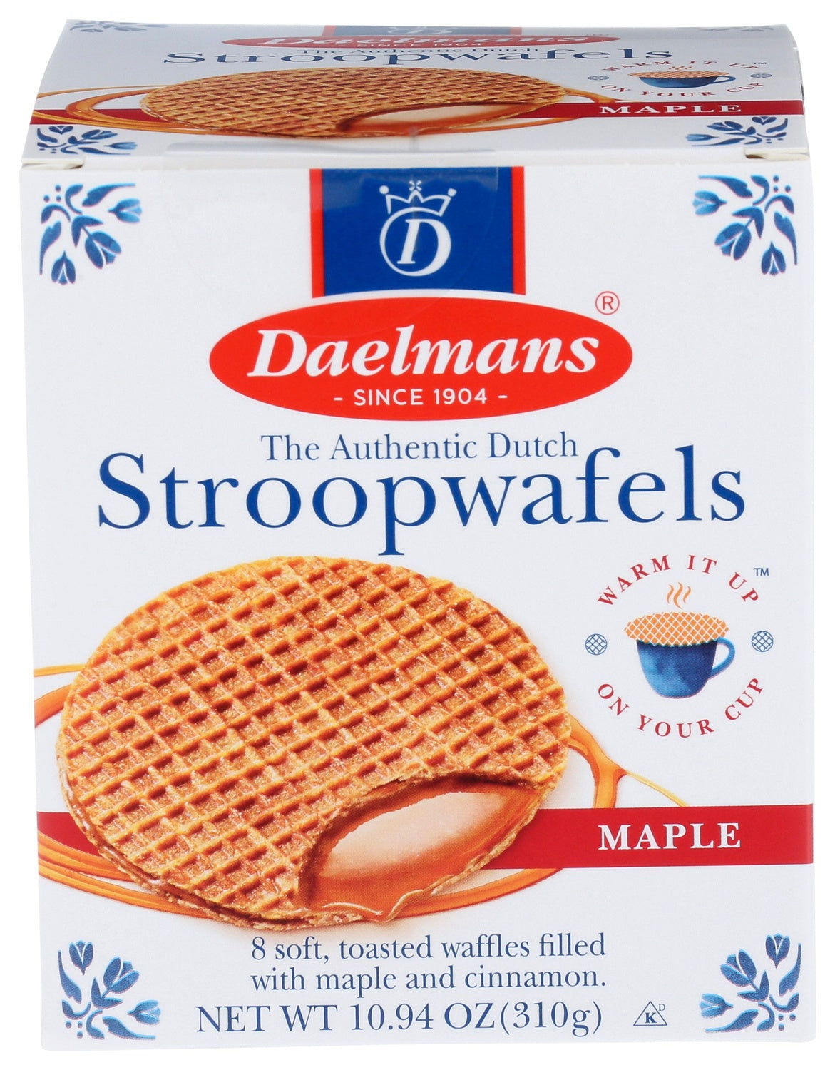 8-PACK OF WAFFLE DUTCH STROOPWAFELS, MAPLE