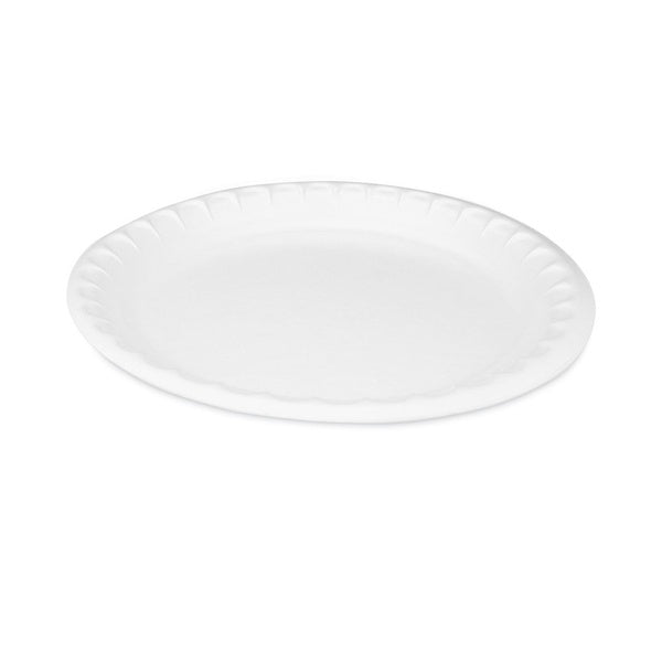 540-PACK OF Plate Foam Pactiv Corp. Non-Laminated Foam Dinner Plates - 10.25" White Placesetter, 540 Plates per Carton