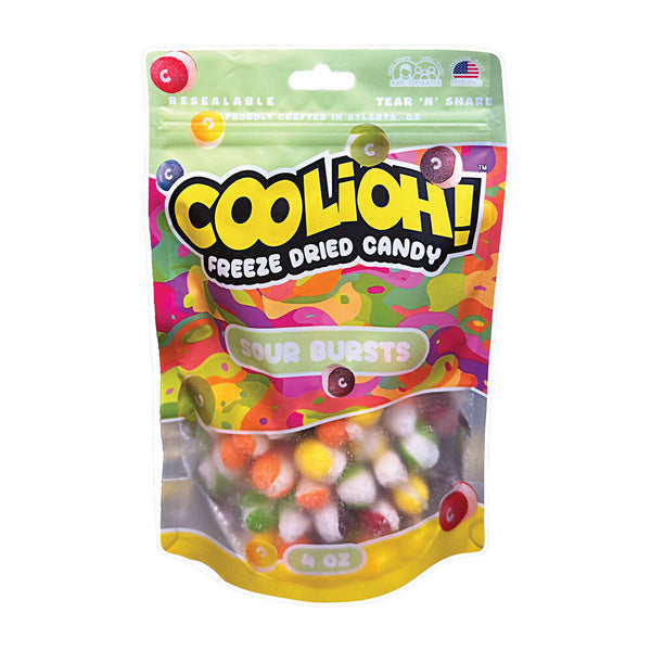 6-PACK OF Candy Freeze Dried Sour Bursts, Boomin' Brands