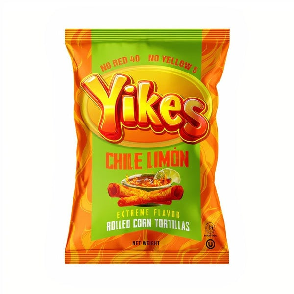 60-PACK OF Snack Chip Rolled Corn Tortillas Chile Limón Yikes!, AI Distribution