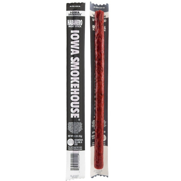 144-PACK OF Meat Sticks Country Style Spicy Jalapeño 1.5 oz, Iowa Smokehouse