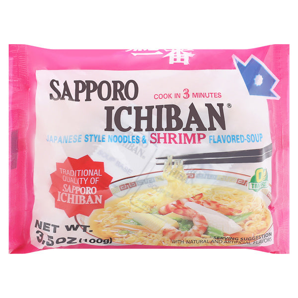 24-PACK OF NOODLE RAMEN JAPANESE STYLE, SHRIMP FLAVORED CASE OF 24
