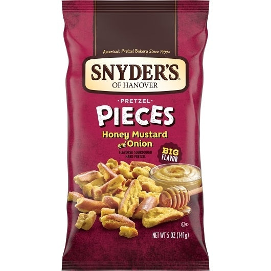 8-PACK OF Honey Mustard & Onion Pretzel Pieces Snyder's Of Hanover, 8 - 5 OZ