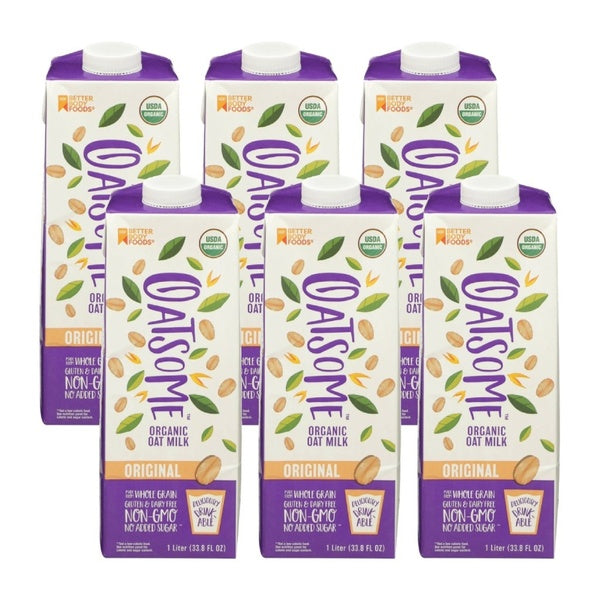 6-PACK OF Milk Oat Organic Original Better Body Foods 33.8 fz