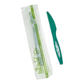 750-PACK OF Cutlery Compostable CPLA Heavy Weight 6.5" Individually Wrapped Knife, Green