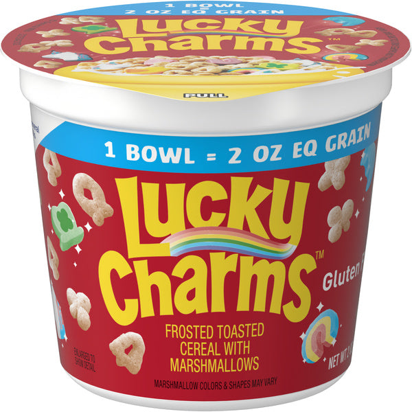 60-PACK OF CEREAL LUCKY CHARM GLTN FR BWL