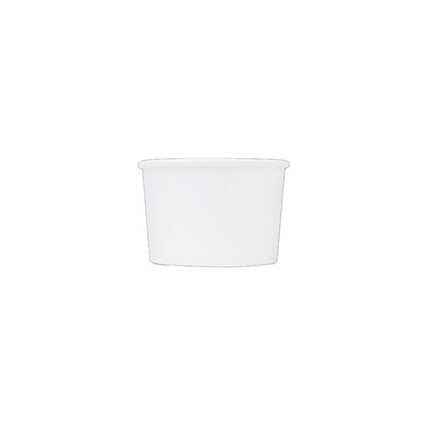 1000-PACK OF Container Paper Karat Earth 8oz Eco-Friendly Paper Food Containers (90.8mm), White - 1,000 pcs