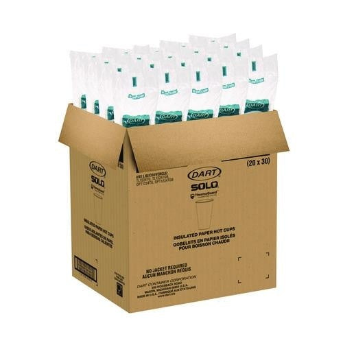 600-PACK OF REMOVE - CUP HOT WHITE SUSTAINABLE FOREST DESIGN THERMOGUARD