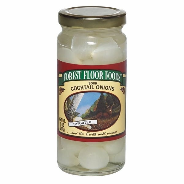 12-PACK OF Cocktail Sour Onions, Forest Floor Foods