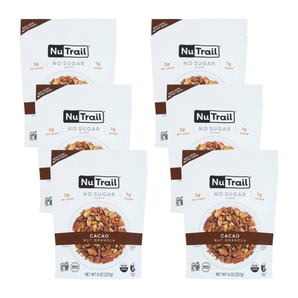 6-PACK OF Cereal Granola Cacao Nutrail 8 oz