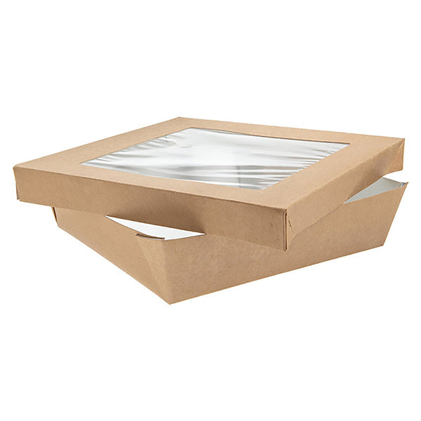 4-PACK OF BOX BROWN W/LID 42OZ