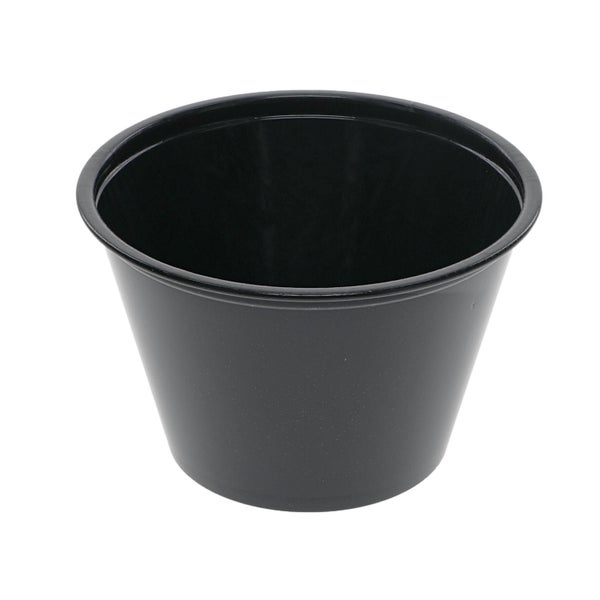 15-PACK OF CUP PLAS BLACK PRTN 4 OZ