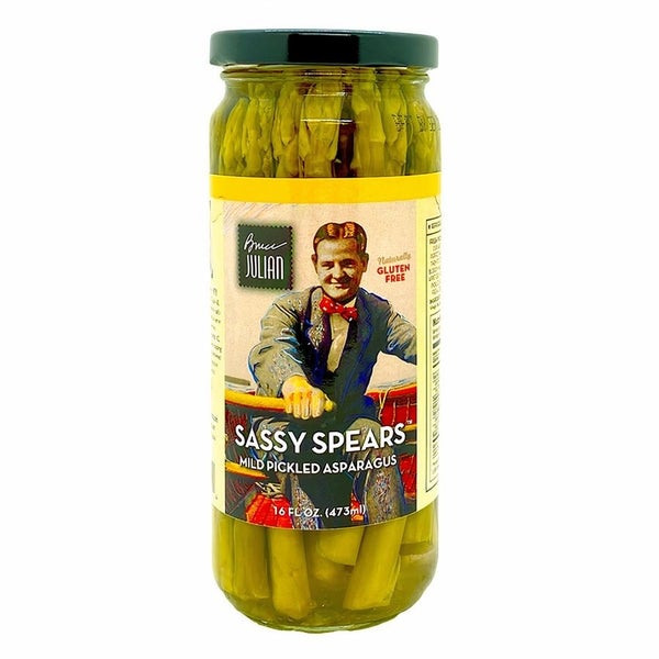 12-PACK OF Pickled Asparagus, Sassy Spears, Bruce Julian