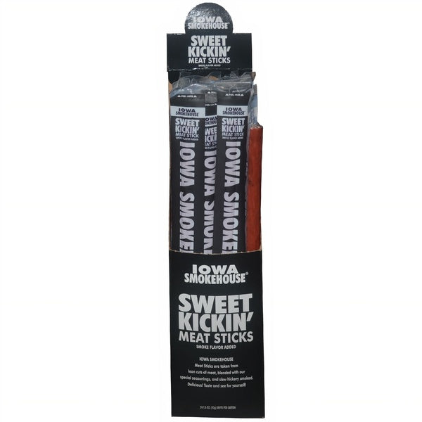 144-PACK OF Meat Sticks Sweet Kickin' 1.5 oz, Iowa Smokehouse