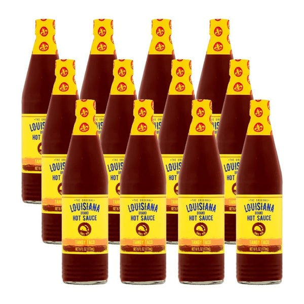12-PACK OF Sauce Hot Tangy Taco Louisiana Hot Sauce 6 fz