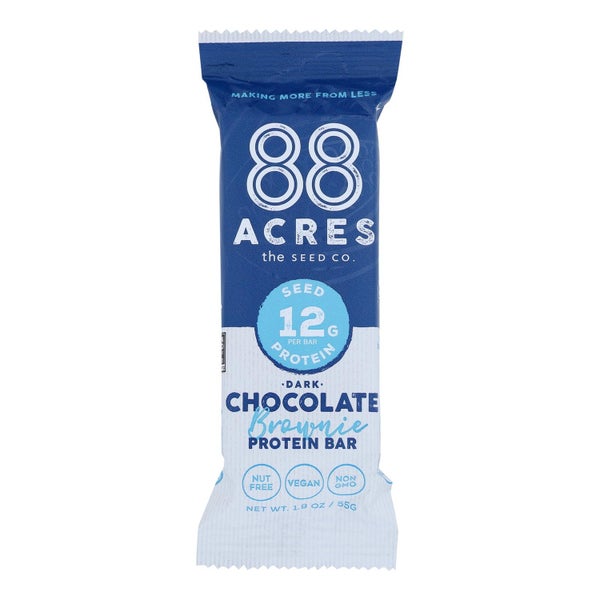 9-PACK OF Bar Portable Dark Chocolate Brownie 88 Acres 1.9 oz