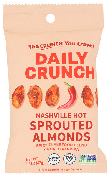 8-PACK OF SNACK CRUNCH SPROUTED ALMONDS